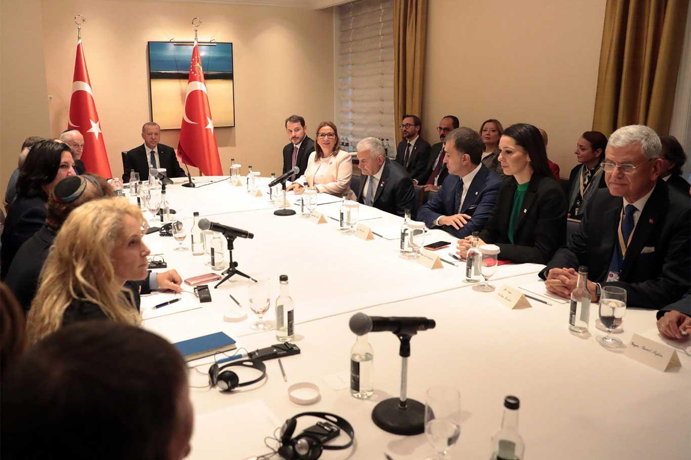 Cumhurbaşkanı Erdoğan Yahudi kuruluş temsilcileri ile görüştü